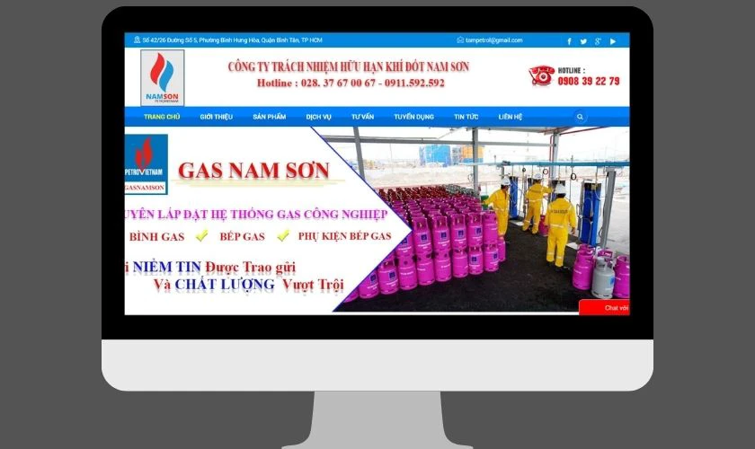 Gas Nam Sơn là website phù hợp với người dùng cần tra cứu giá gas