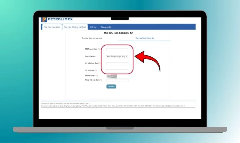 Tiếp theo, bạn cần phải nhập đầy đủ các dữ liệu cần thiết