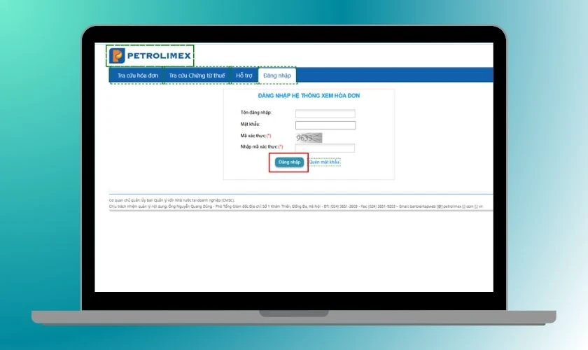 Nhập mã xác thực hiển thị rồi nhấn 