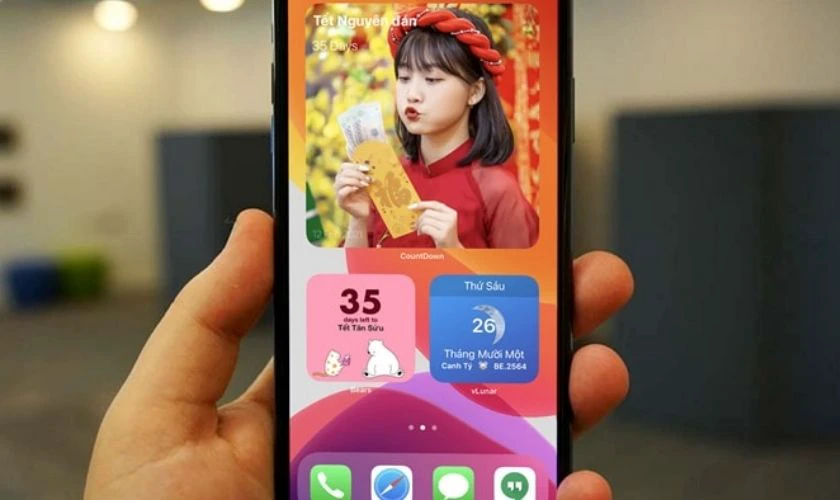 Tăng không khí Tết với Widget Countdown Tết