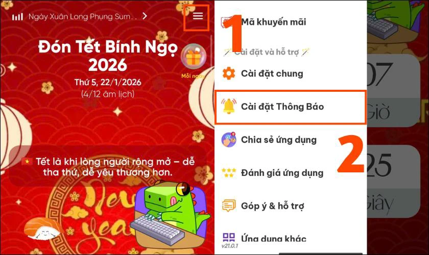 Cách Thêm Widget Countdown Tết 2026 Bính Ngọ Trên Điện Thoại Cách Thêm Widget Countdown Tết 2026 Trên Điện Thoại Android