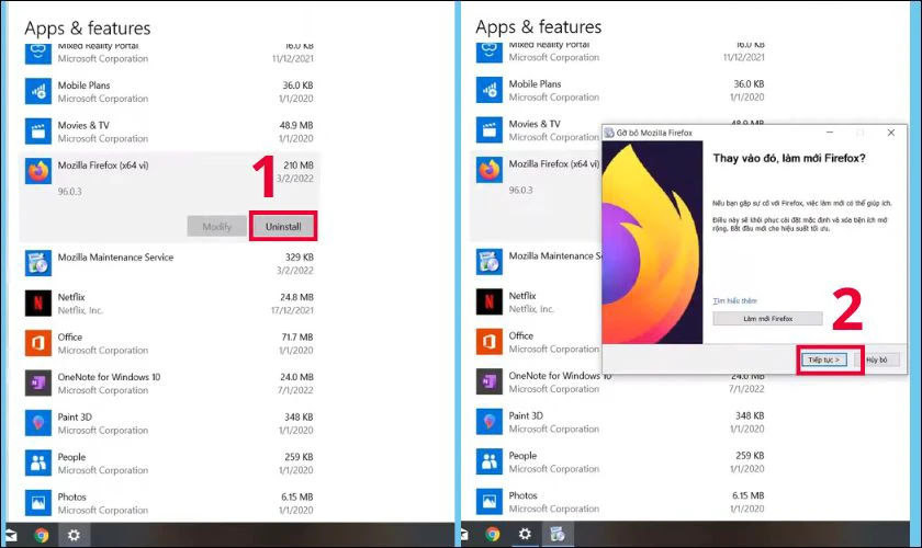 Sửa lỗi do Mozilla Firefox