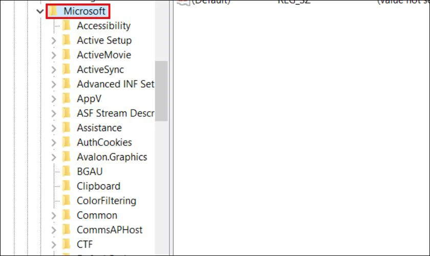 Tìm và chọn Microsoft
