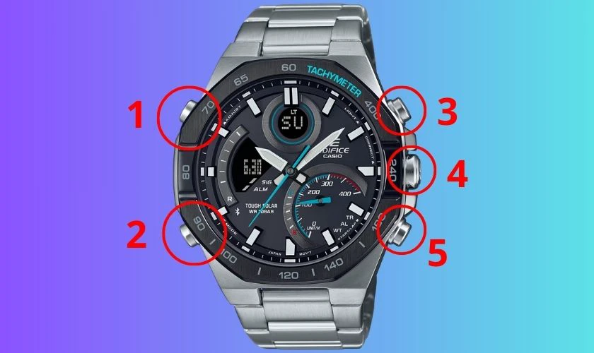 Cách tắt báo thức đồng hồ Casio 5 nút dễ dàng