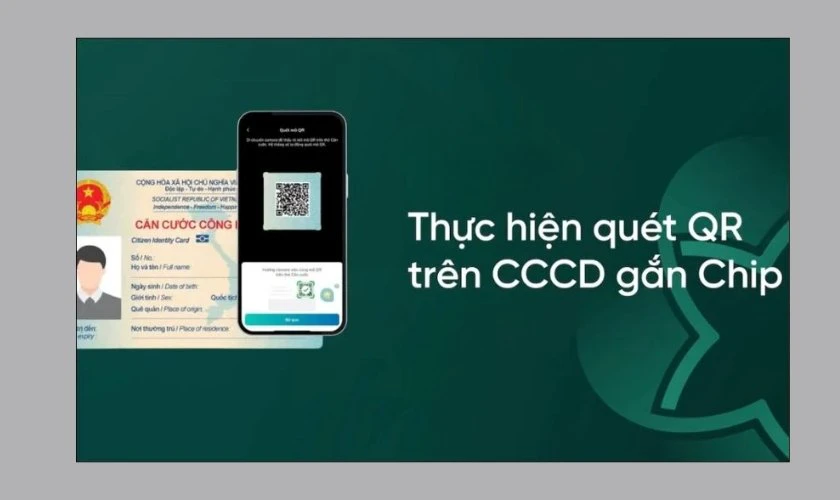 Đăng nhập tài khoản định danh bằng QR trên CCCD gắn chip