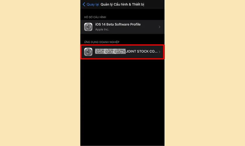 Tìm ứng dụng cần xác nhận tin cậy iOS 26
