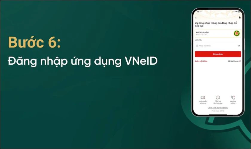 Đăng nhập vào ứng dụng VNeID