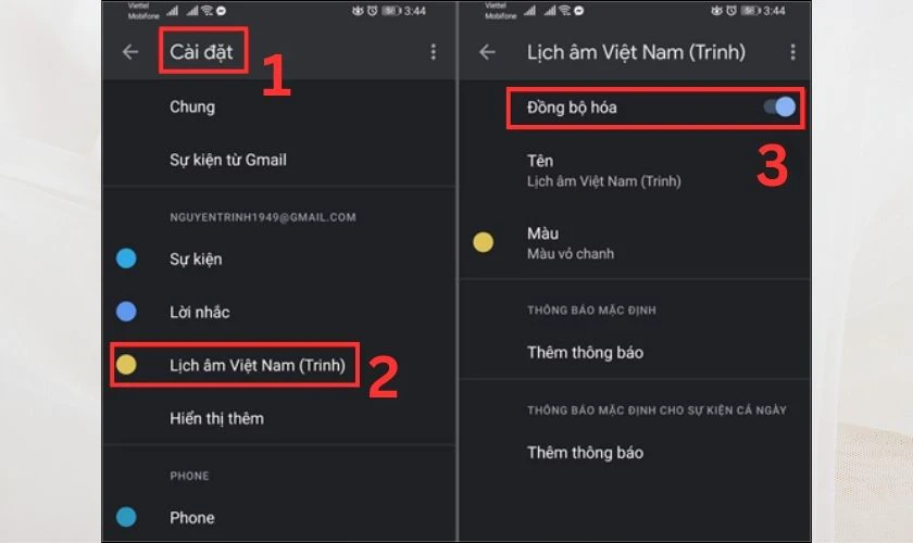 Cách thêm lịch âm vào Google Calendar