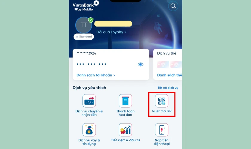 Xem mã QR cá nhân VietinBank đơn giản nhanh