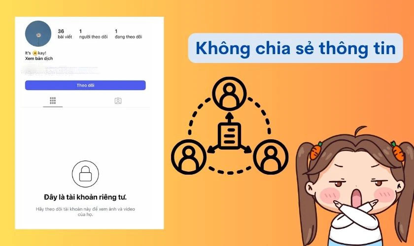 Lưu ý khi xem tài khoản riêng tư Instagram