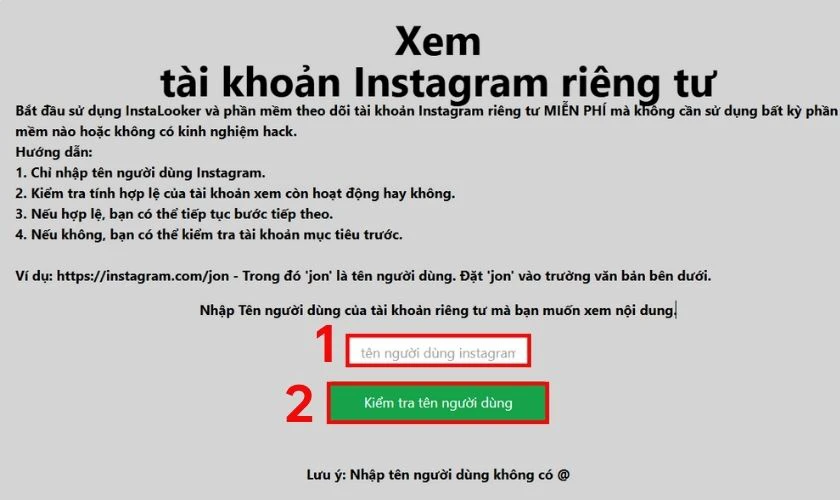Xem tài khoản riêng tư Instagram bằng InstaView.Social