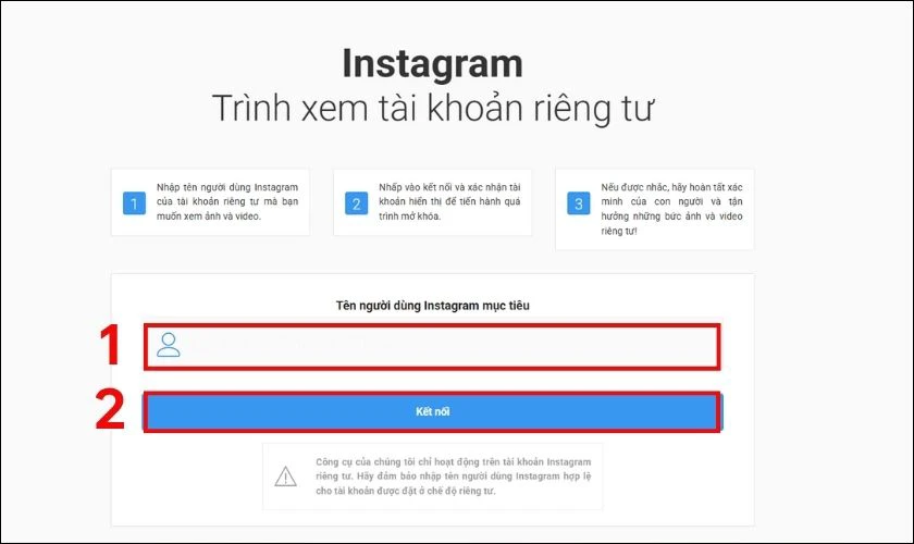 Xem tài khoản private Instagram bằng IGmods.co