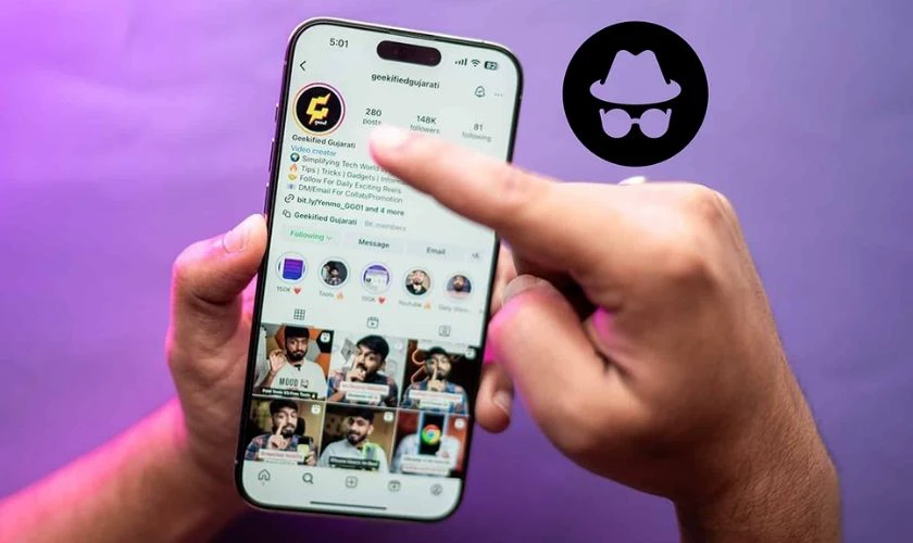 Xem tài khoản riêng tư Instagram người khác có biết không?