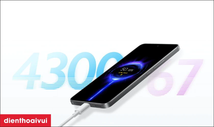 Thời lượng pin tốt kèm sạc nhanh siêu tốc 67W