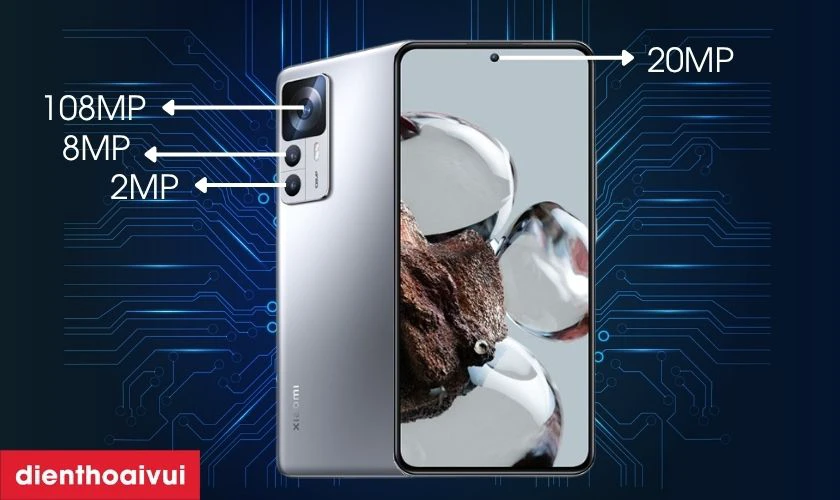 Xiaomi 12T 8GB 256GB - Cũ đẹp c&oacute; camera sau 108MP chụp đẹp