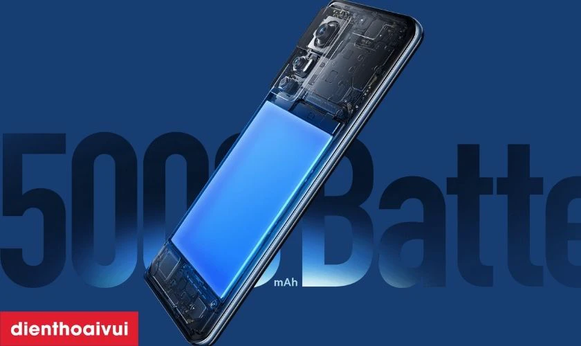 Pin dung lượng 5.000mAh cho thời gian sử dụng dài
