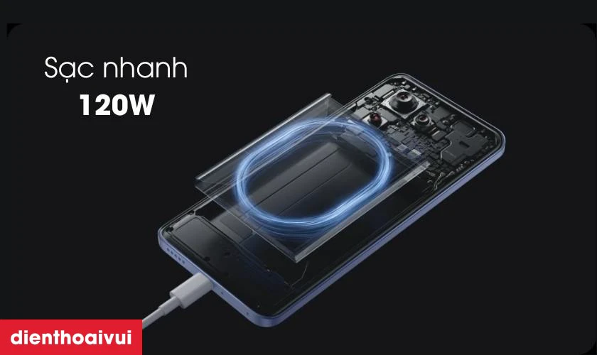 Viên pin 5000mAh và sạc nhanh 120W