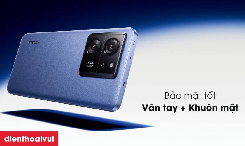 Bảo mật cùng cảm biến vân tay và nhận diện khuôn mặt AI