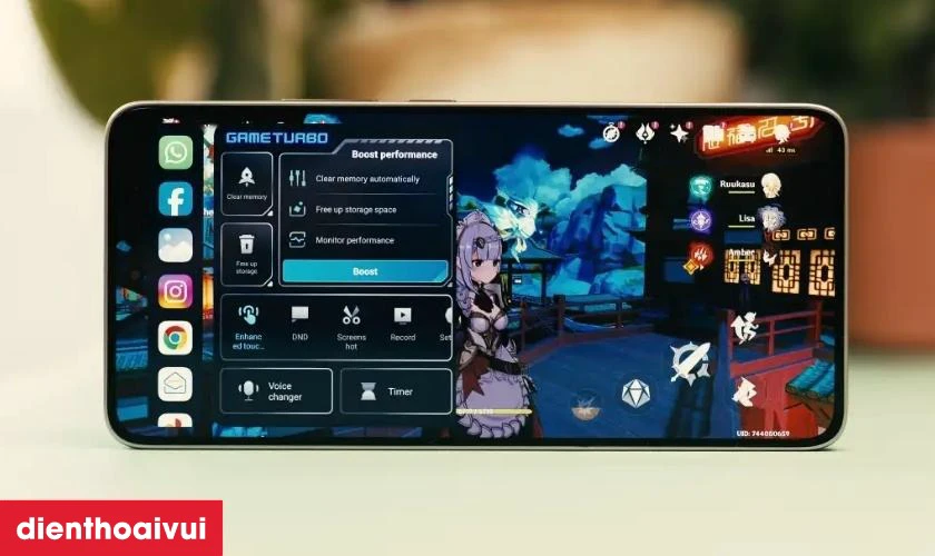 Bộ nhớ 256GB lưu trữ thoải mái dữ liệu