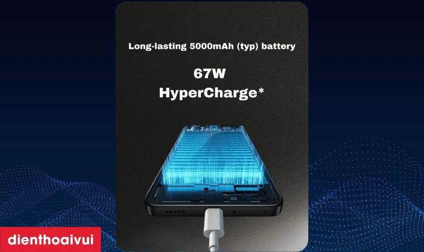Hỗ trợ 5G và sạc nhanh 67W tiện lợi