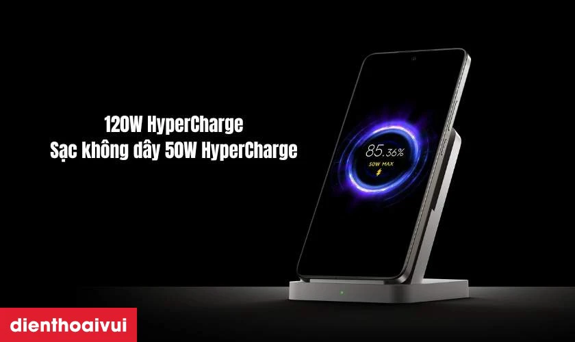 Pin 5000mAh bền bỉ, sạc nhanh 120W