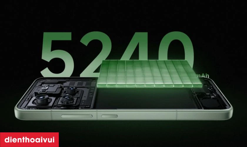 Pin 5240mAh đáp ứng nhu cầu sử dụng cả ngày, sạc nhanh 90W