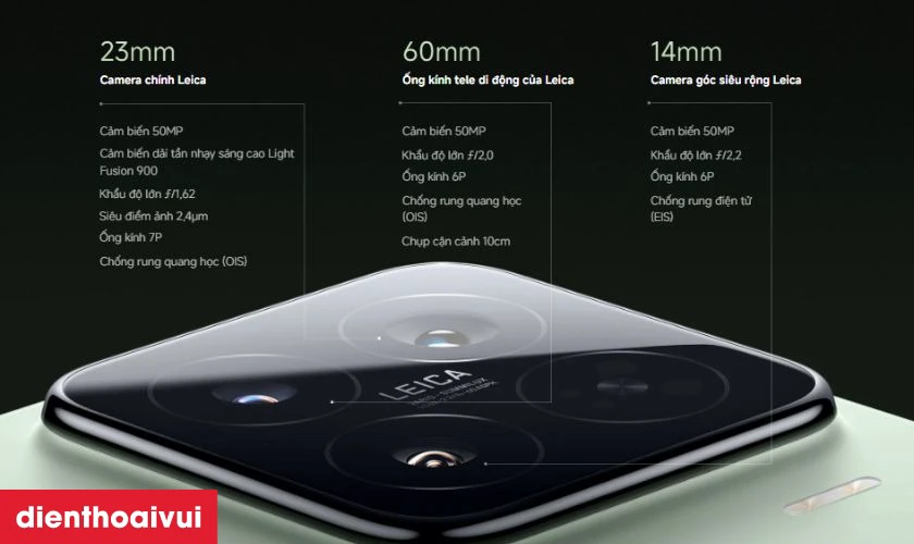 Bộ 3 camera Leica toàn diện trên Xiaomi 15