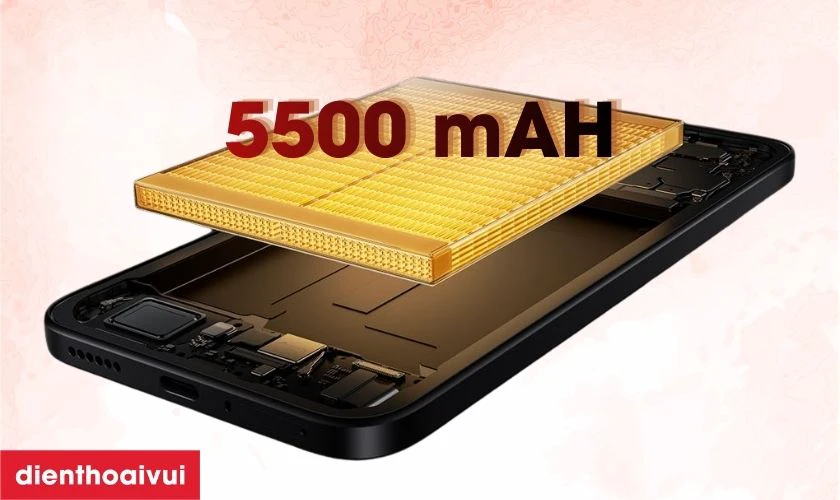 Lượng pin lớn, sạc nhanh v&agrave; chuẩn kh&aacute;ng nước IP68