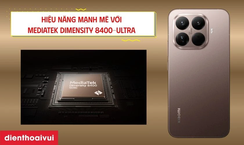 Hiệu năng mạnh mẽ với MediaTek Dimensity 8400-Ultra