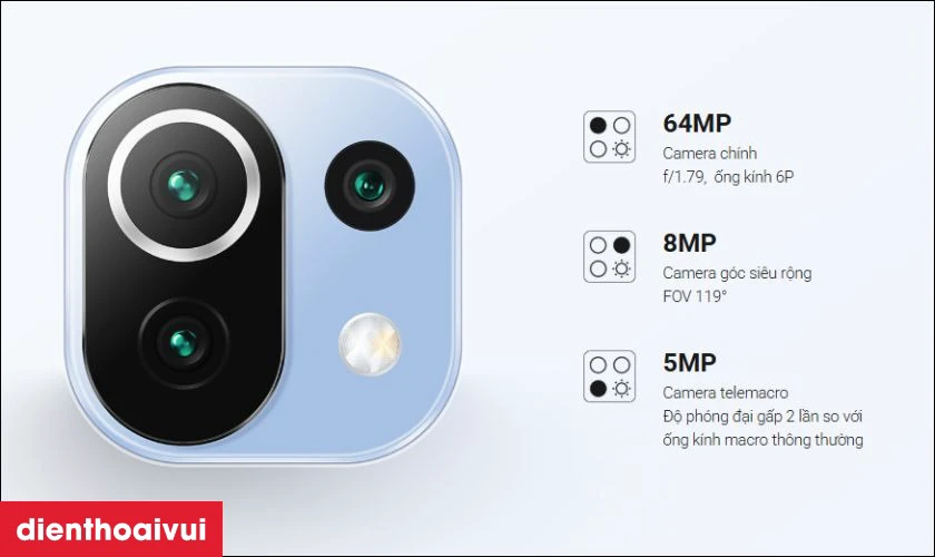 Hệ thống 3 camera quay 4K sắc nét