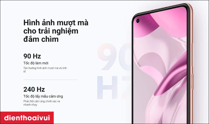 M&agrave;n h&igrave;nh AMOLED chất lượng, hiển thị sắc n&eacute;t