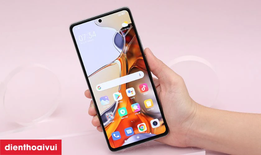 Màn hình Xiaomi Mi 11T Pro 12GB 256GB lớn, hình ảnh sắc nét
