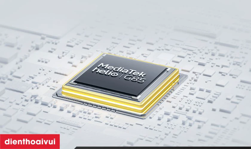 Vi xử l&yacute; MediaTek Helio G85 đ&aacute;p ứng tốt c&aacute;c t&aacute;c vụ cơ bản