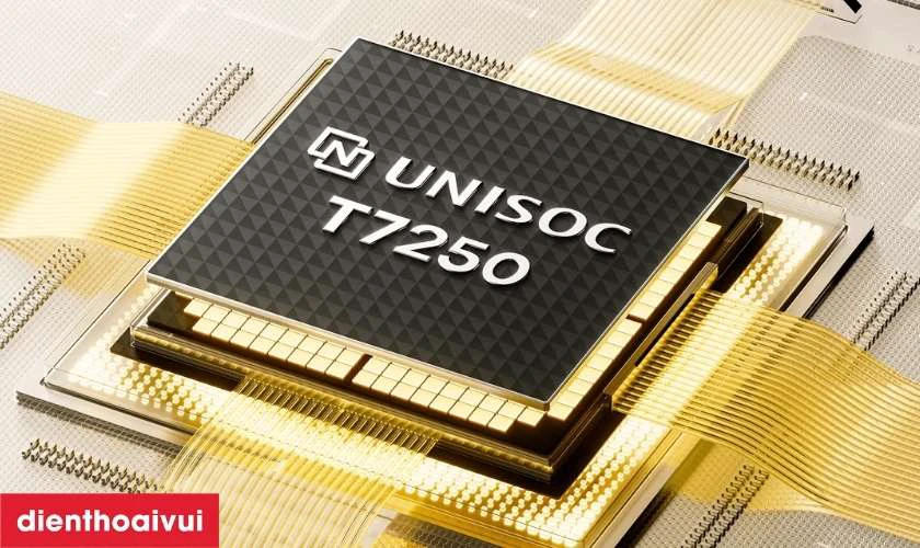 Vi xử l&yacute; Unisoc T7250, RAM 4GB v&agrave; bộ nhớ trong 128GB
