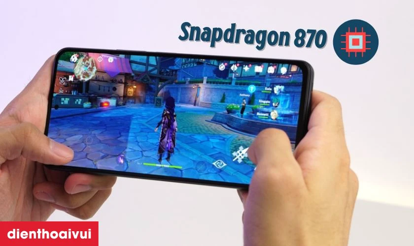 Chip Snapdragon 870 mạnh mẽ và bộ nhớ cao