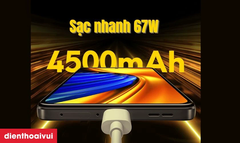 Pin 4500mAh sử dụng