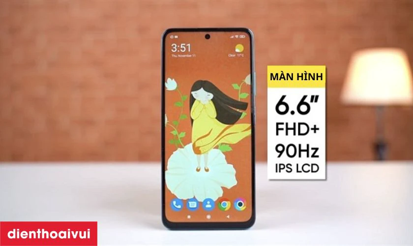 Màn hình 6,6" FHD+ Dot Display tần số quét 90Hz