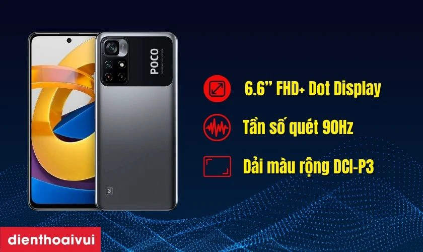 Xiaomi Poco M4 Pro 5G 4GB 64GB - Cũ Trầy Xước có màn hình 90Hz mượt mà