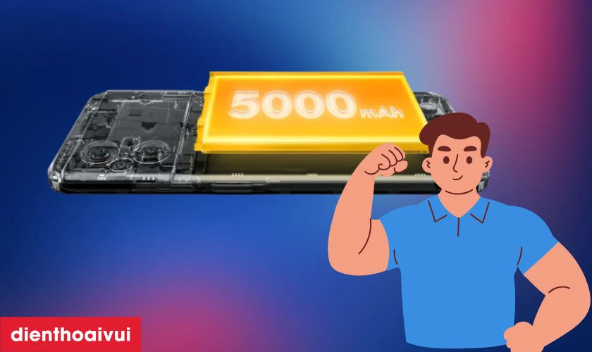 Dung lượng pin 5000 mAh