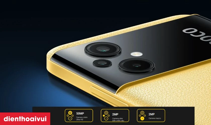 Camera 50MP sắc nét, hỗ trợ AI