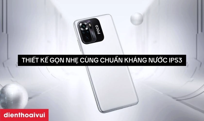 Thiết kế gọn nhẹ, kh&aacute;ng nước IP53