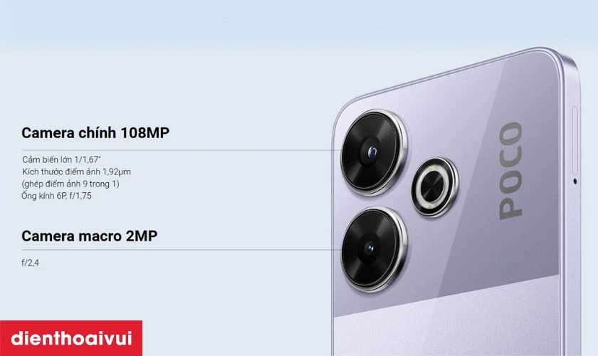 Camera chính 108MP kèm zoom 3x