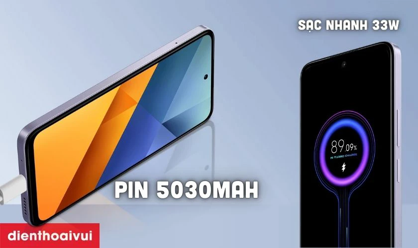 Pin lớn và sạc nhanh 33W