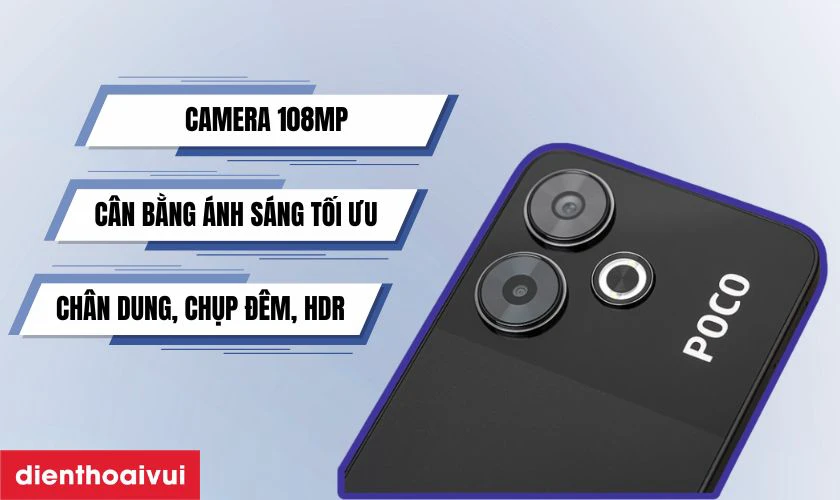 Camera 108MP quay chụp sống động và rõ nét