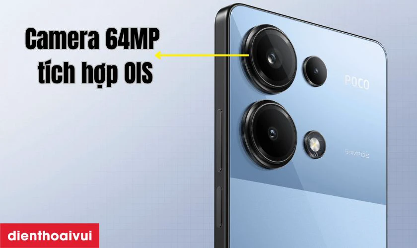 Camera 64MP t&iacute;ch hợp chống rung OIS