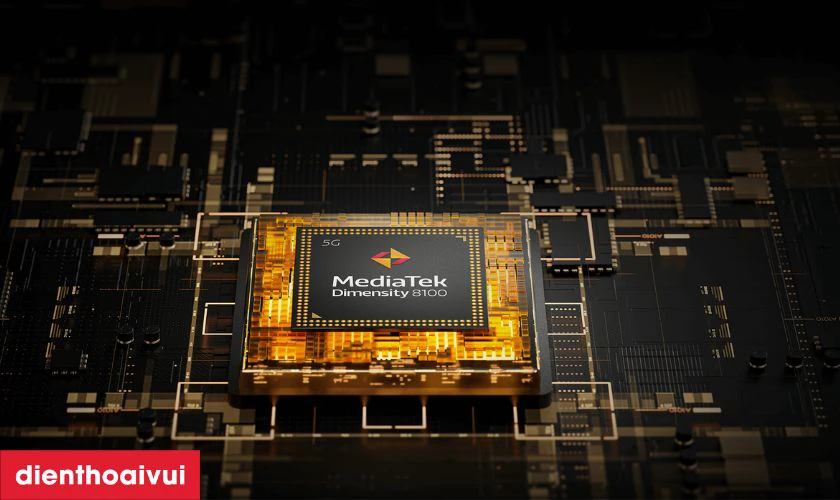 Hiệu năng mạnh mẽ từ chip Dimensity 8100