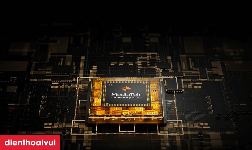 Chip MediaTek Dimensity 8100 xử l&yacute; t&aacute;c vụ nặng