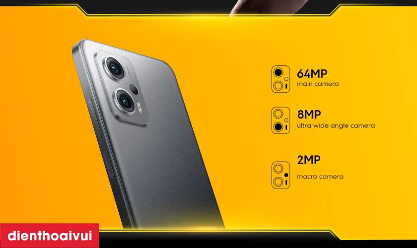 64MP ảnh chụp sắc n&eacute;t