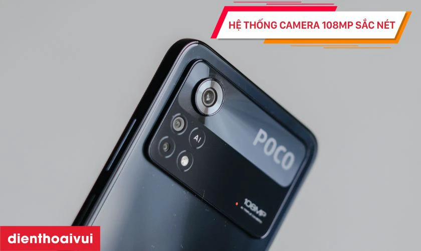POCO X4 Pro 5G sở hữu cụm camera sau với cảm biến ch&iacute;nh l&ecirc;n tới 108MP