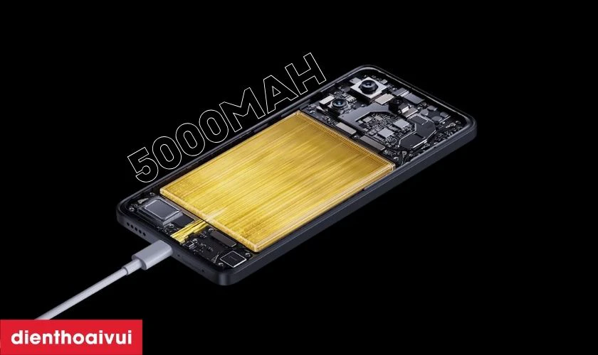 POCO X6 Pro 5G được trang bị vi&ecirc;n pin dung lượng 5000mAh